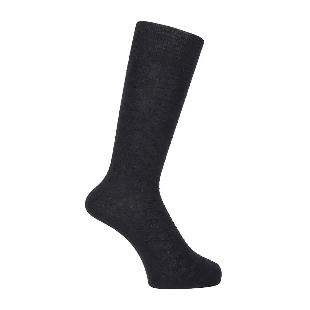 Aquascutum アクアスキュータム ニューライン ソックス タフストレッチクロスブロック - ビジネスソックス Navy / 25-27 RENOWNINX ONLINE SHOP