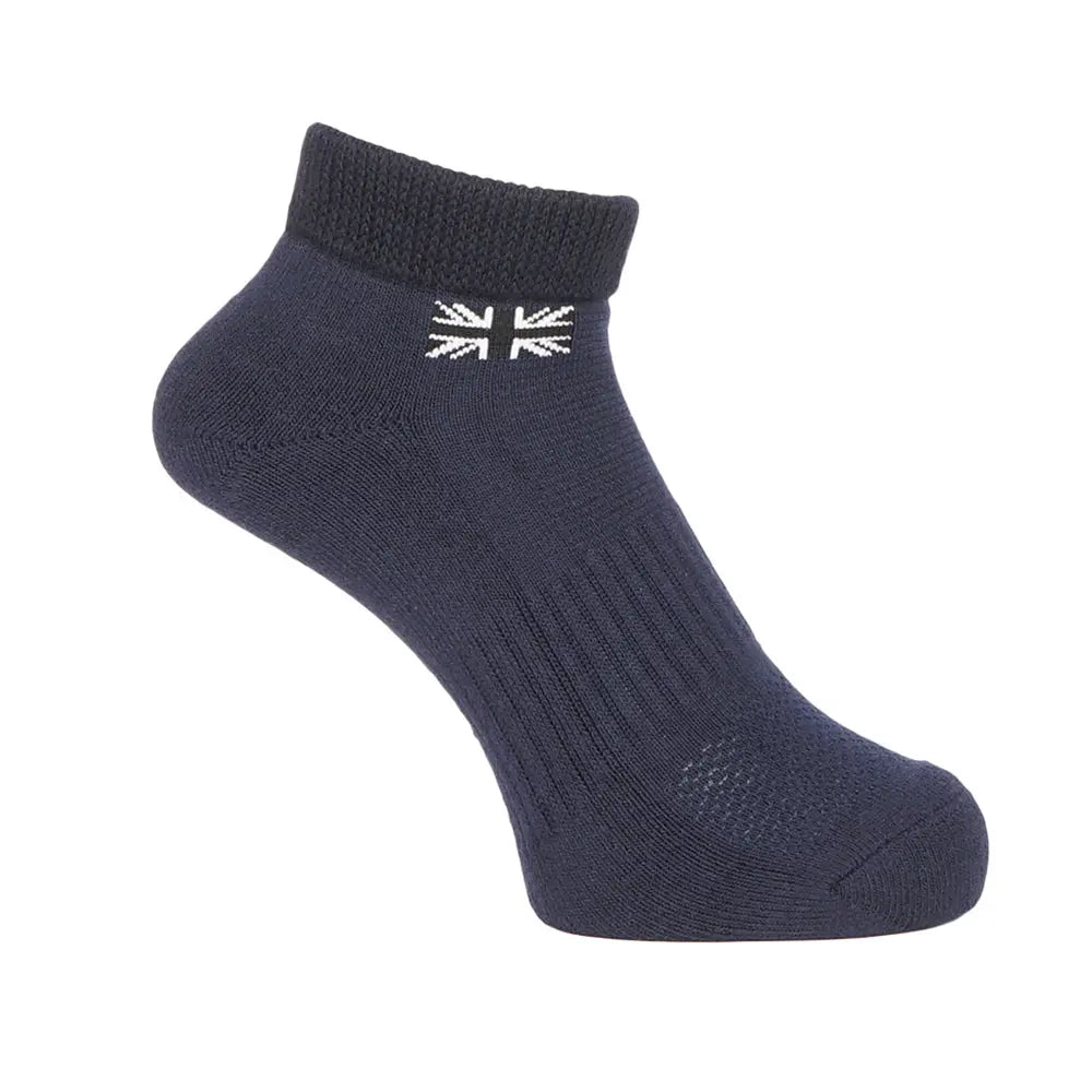 Aquascutum アクアスキュータム ニューライン ソックス ソフトくちゴム スポーツショート - カジュアルソックス Navy / 25-27 RENOWNINX ONLINE SHOP