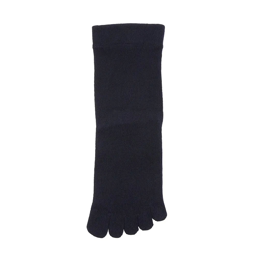 Aquascutum アクアスキュータム ニューライン ソックス 5本指 ソフト口ゴム - カジュアルソックス Navy / 27-29 RENOWNINX ONLINE SHOP