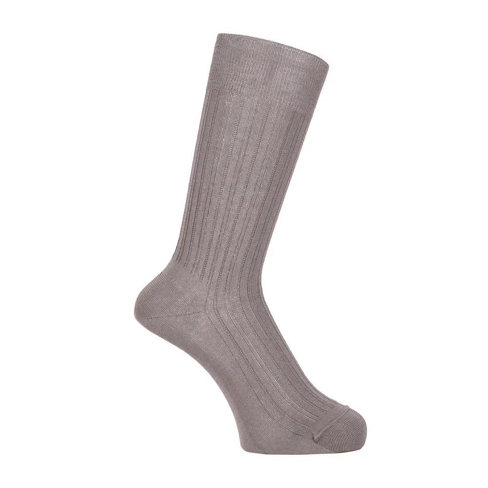 Aquascutum アクアスキュータム ソックス 綿100リブリンクス - ビジネスソックス Gray / 25-26 RENOWNINX ONLINE SHOP