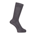 Aquascutum アクアスキュータム ソックス 綿100リブリンクス - ビジネスソックス Charcoal Gray / 25-26 RENOWNINX ONLINE SHOP