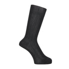 Aquascutum アクアスキュータム ソックス 綿100リブリンクス - ビジネスソックス Black / 25-26 RENOWNINX ONLINE SHOP