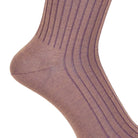 Aquascutum アクアスキュータム ソックス シャドーリブ - ビジネスソックス  RENOWNINX ONLINE SHOP