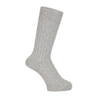 Aquascutum アクアスキュータム ソックス オーガニックコットン100% リブ - カジュアルソックス Gray / 25-26 RENOWNINX ONLINE SHOP
