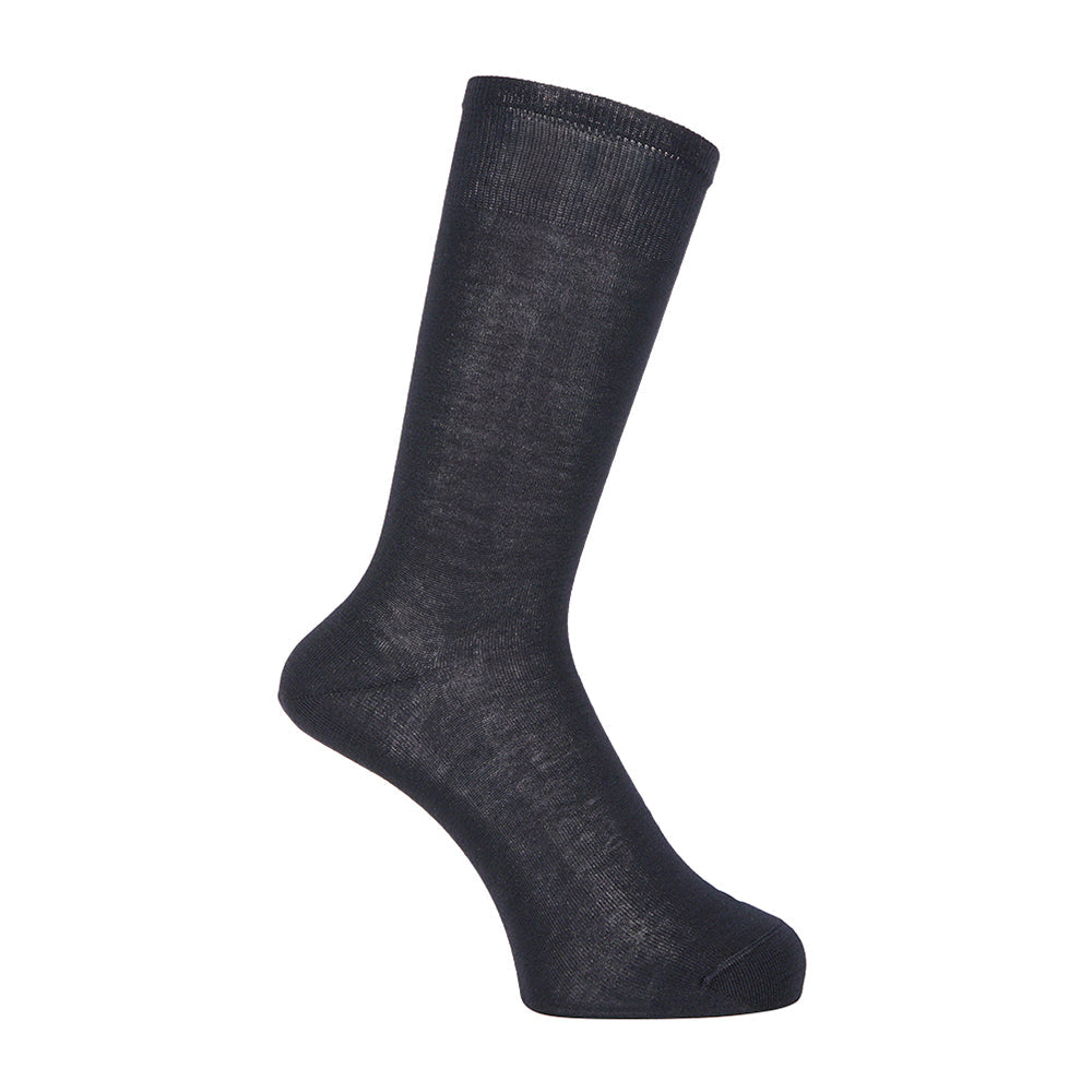 Aquascutum アクアスキュータム ソックス 綿100平無地 - ビジネスソックス Navy / 25-26 RENOWNINX ONLINE SHOP