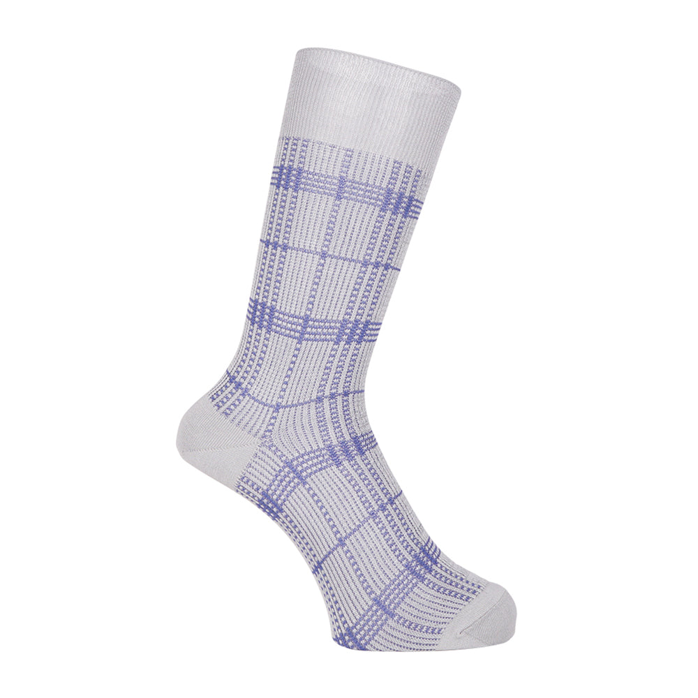 Aquascutum アクアスキュータム ソックス ゴムなし綿100%チェック - カジュアルソックス Gray / 25-26 RENOWNINX ONLINE SHOP