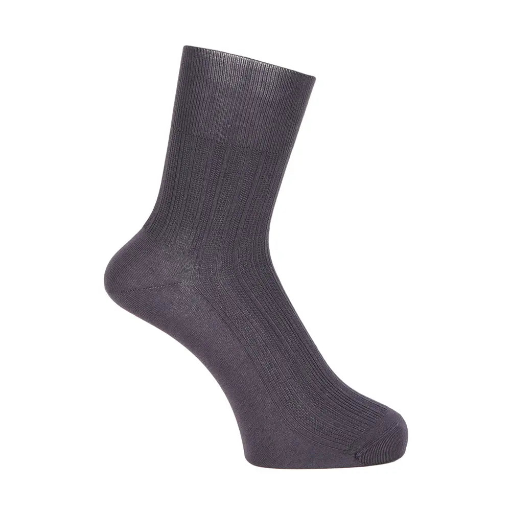 Aquascutum アクアスキュータム ソックス ゴムなし リンクスハーフ丈 - ビジネスソックス Charcoal Gray / 25-27 RENOWNINX ONLINE SHOP