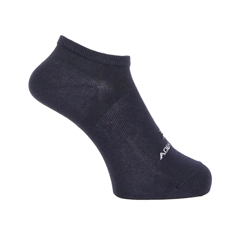 Aquascutum アクアスキュータム ニューライン ソックス ゴーストスニーカーロゴ - カジュアルソックス Navy / 25-27 RENOWNINX ONLINE SHOP