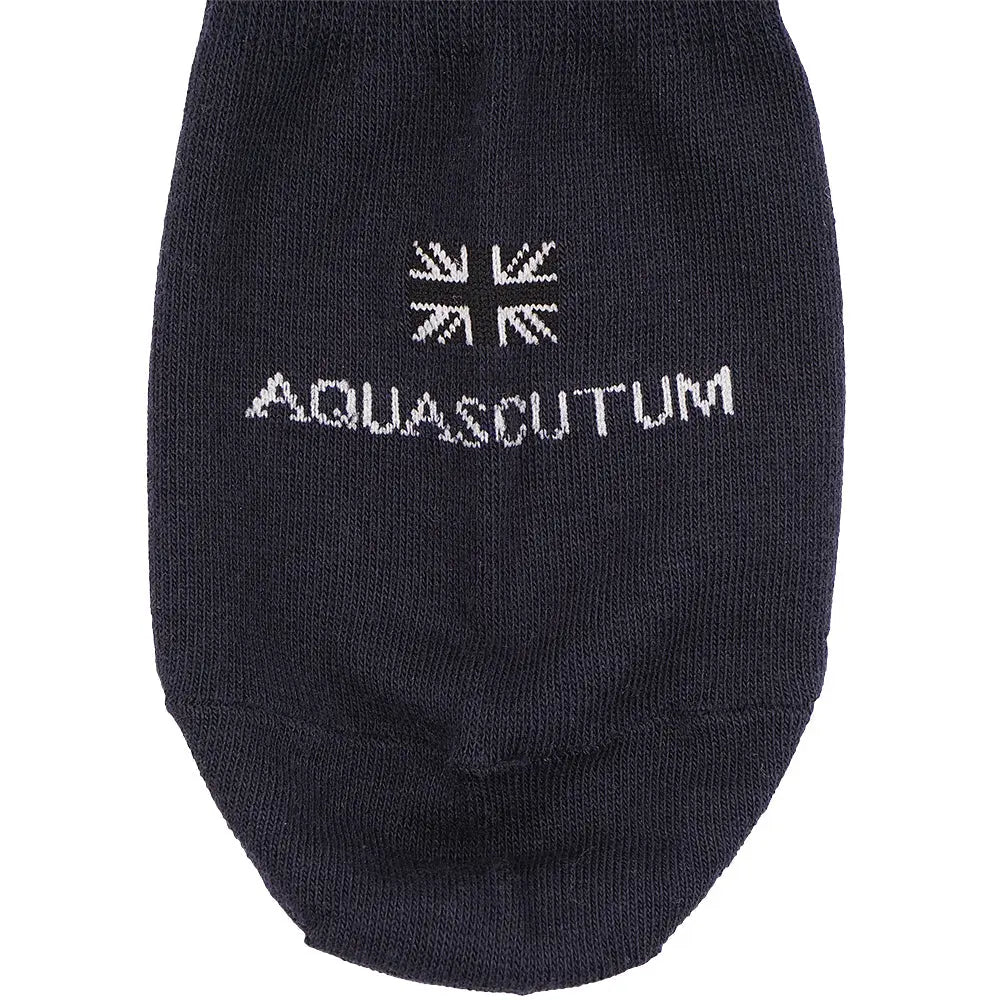 Aquascutum アクアスキュータム ニューライン ソックス ゴーストスニーカーロゴ - カジュアルソックス RENOWNINX ONLINE SHOP