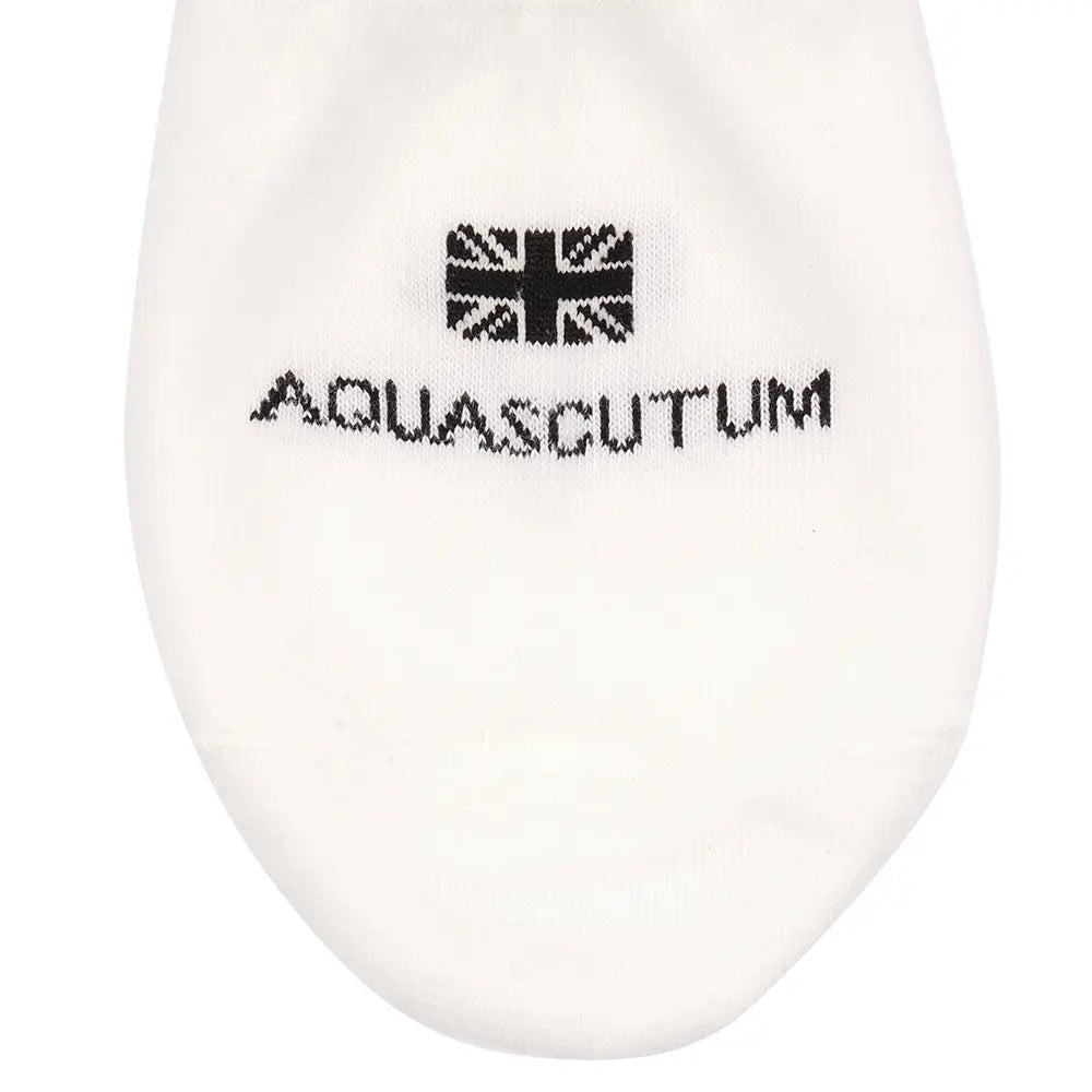 Aquascutum アクアスキュータム ニューライン ソックス ゴーストスニーカーロゴ - カジュアルソックス RENOWNINX ONLINE SHOP