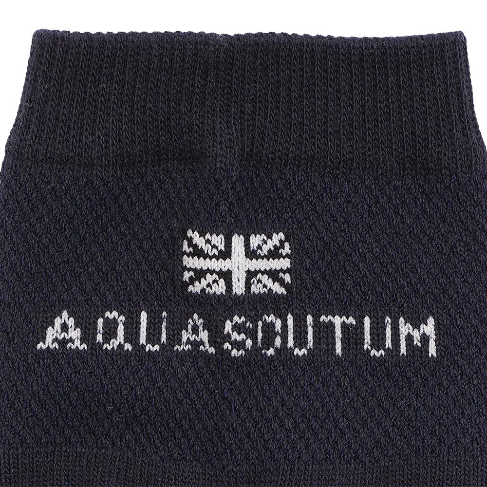 Aquascutum アクアスキュータム ニューライン ソックス ショートメッシュロゴ - カジュアルソックス RENOWNINX ONLINE SHOP