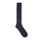 Aquascutum アクアスキュータム ソックス ワンポイント刺繍HS - ハイソックス Navy / 25-27 RENOWNINX ONLINE SHOP