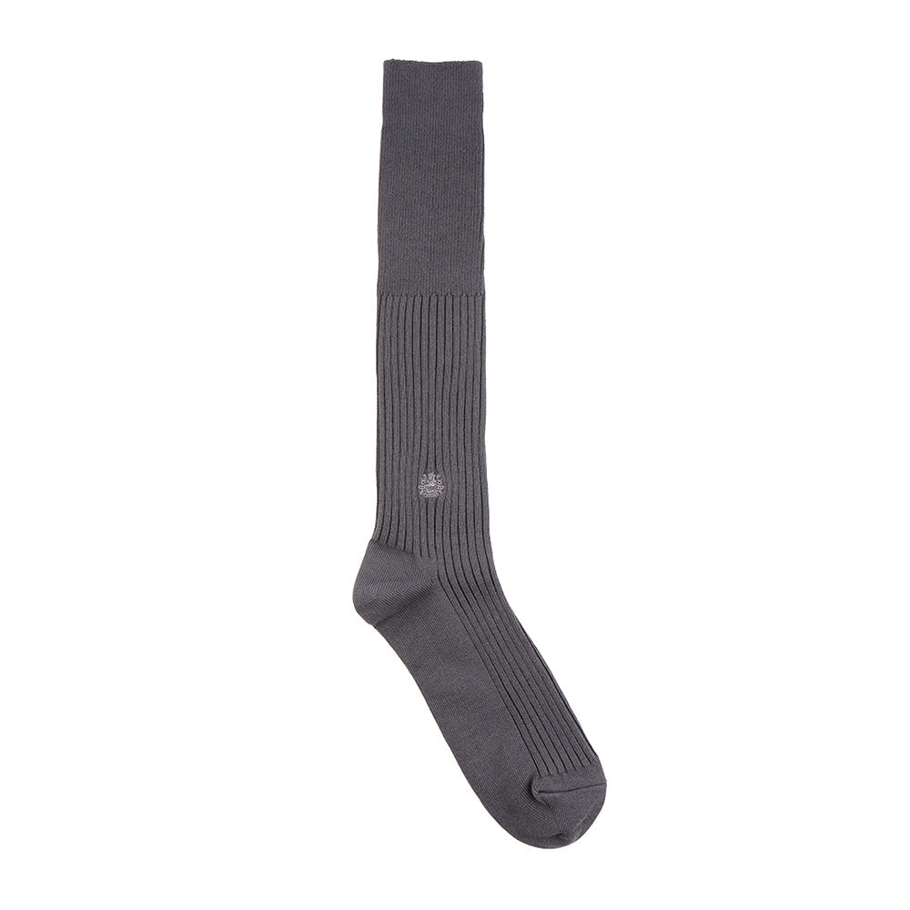 Aquascutum アクアスキュータム ソックス ワンポイント刺繍HS - ハイソックス Gray / 25-27 RENOWNINX ONLINE SHOP