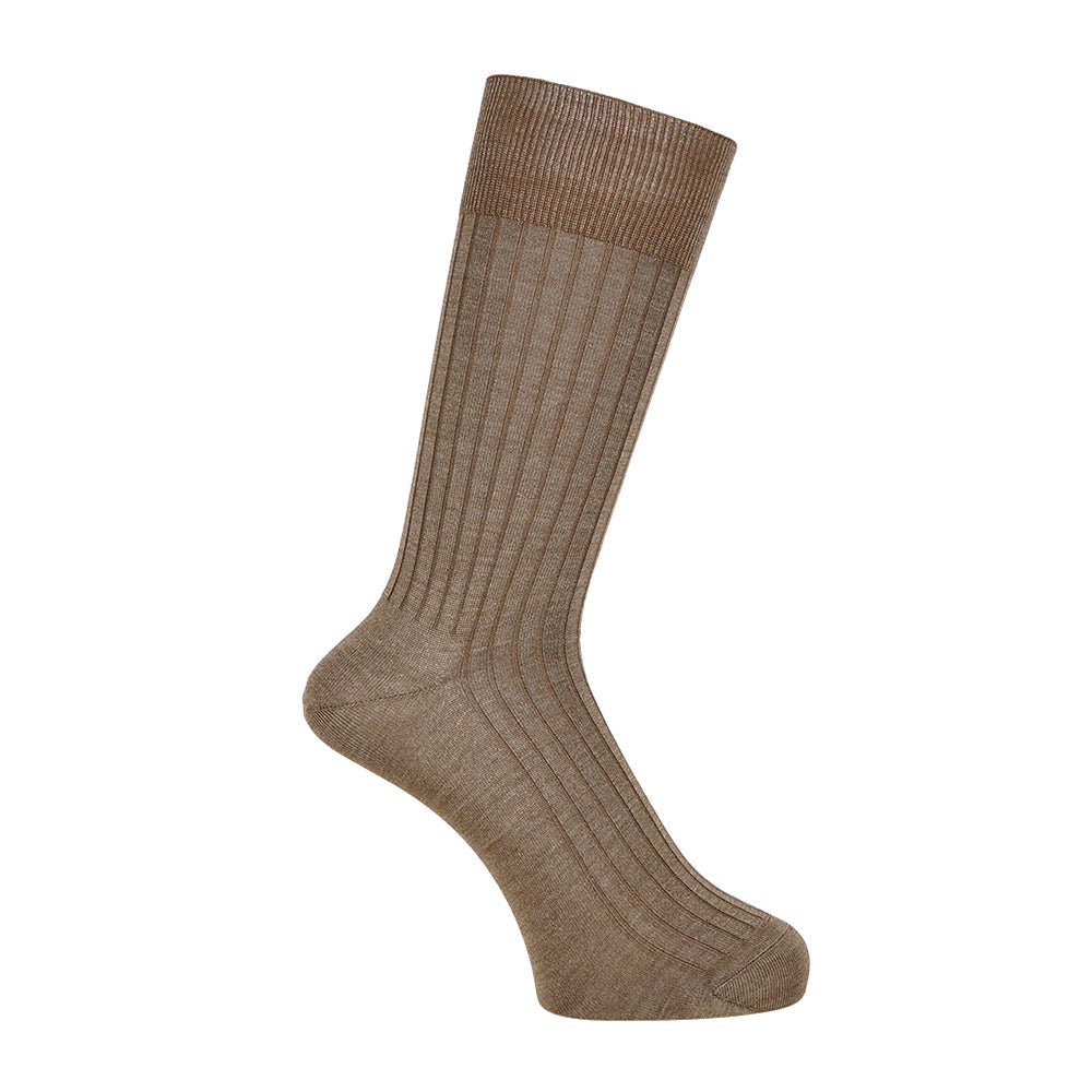 INXファクトリープロジェクト ソックス シルクリブ - ビジネスソックス Dark Brown / 25-27 RENOWNINX ONLINE SHOP
