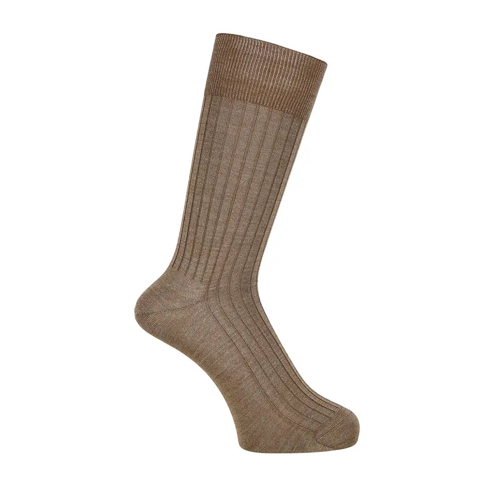 INXファクトリープロジェクト ソックス シルクリブ - ビジネスソックス Dark Brown / 25-27 RENOWNINX ONLINE SHOP