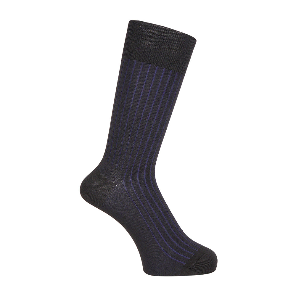 INXファクトリープロジェクト ソックス オーガニック超長綿ショットリブ - ビジネスソックス Black / 25-27 RENOWNINX ONLINE SHOP