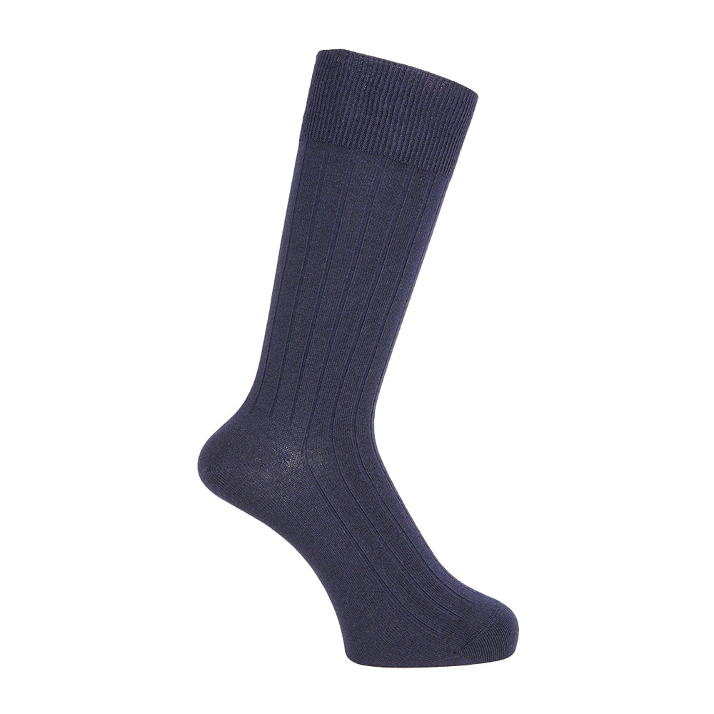 INXファクトリープロジェクト ソックス オーガニック超長綿ミドルゲージリブ - カジュアルソックス Navy / 25-27 RENOWNINX ONLINE SHOP