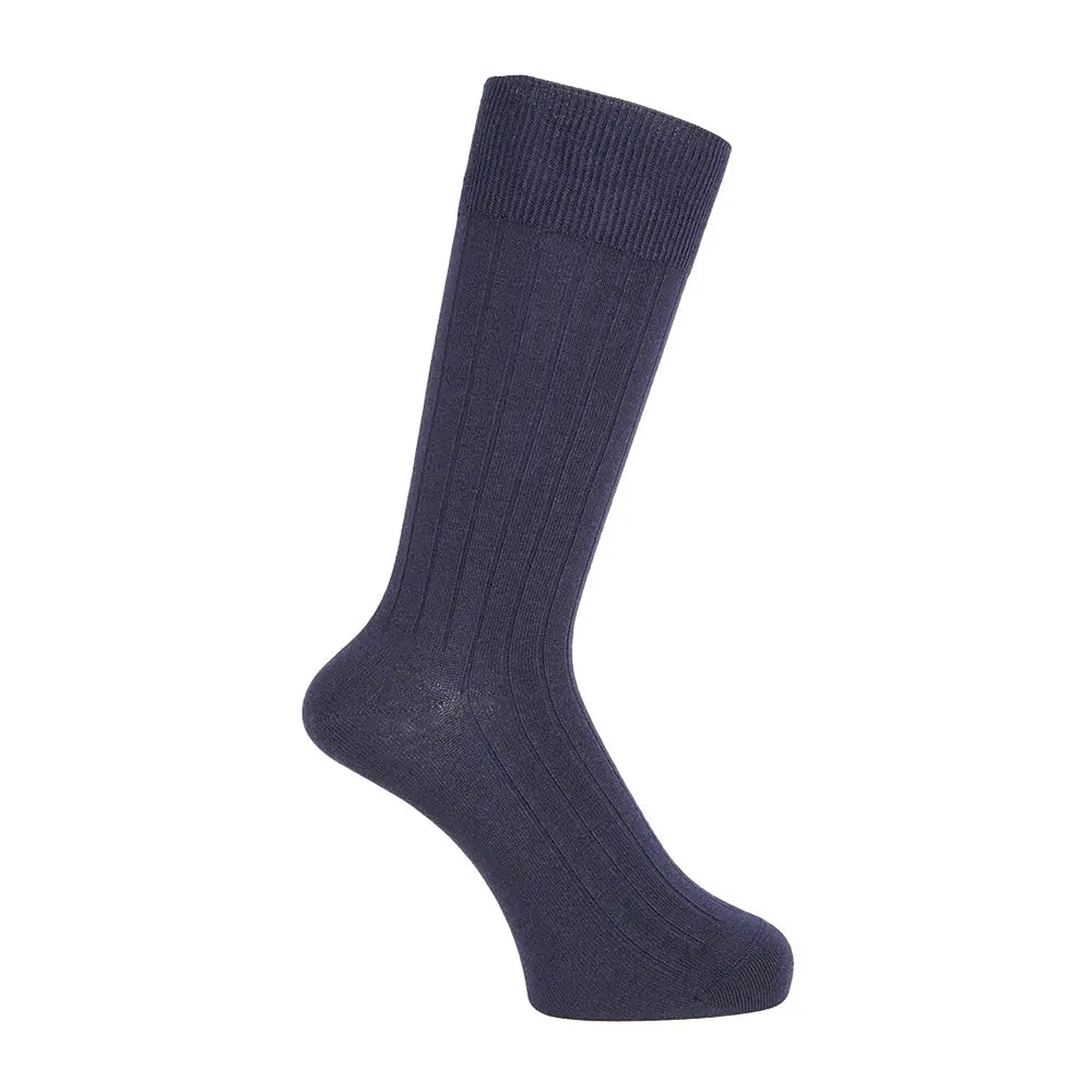 INXファクトリープロジェクト ソックス オーガニック超長綿ミドルゲージリブ - カジュアルソックス Navy / 25-27 RENOWNINX ONLINE SHOP
