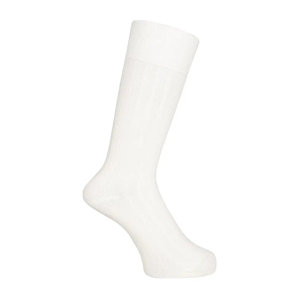 INXファクトリープロジェクト ソックス オーガニック超長綿ミドルゲージリブ - カジュアルソックス Off White / 25-27 RENOWNINX ONLINE SHOP