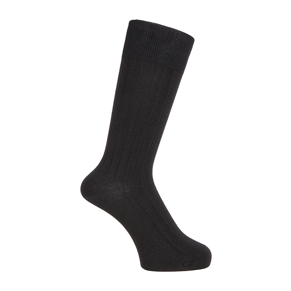 INXファクトリープロジェクト ソックス オーガニック超長綿ミドルゲージリブ - カジュアルソックス Black / 25-27 RENOWNINX ONLINE SHOP