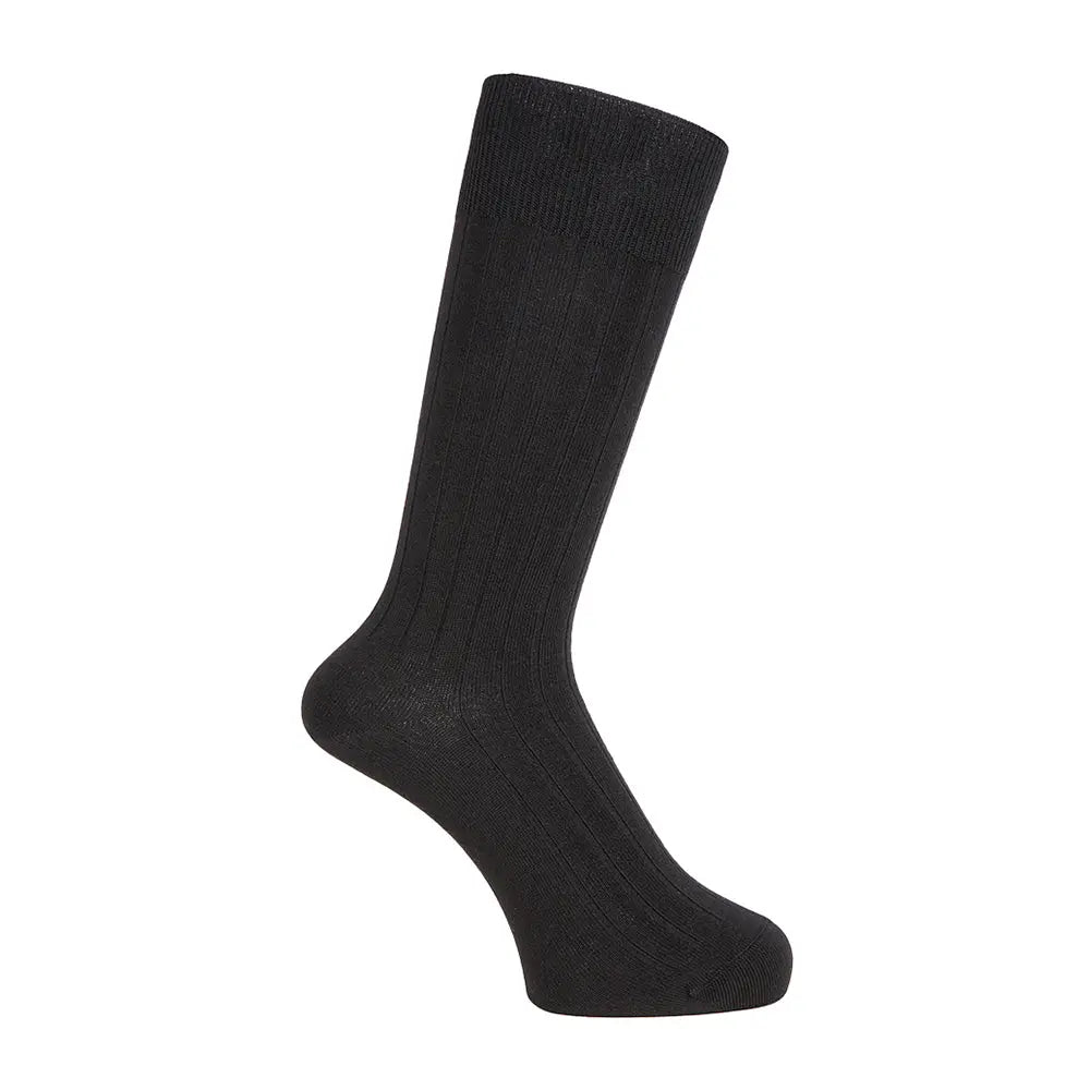 INXファクトリープロジェクト ソックス オーガニック超長綿ミドルゲージリブ - カジュアルソックス Black / 25-27 RENOWNINX ONLINE SHOP