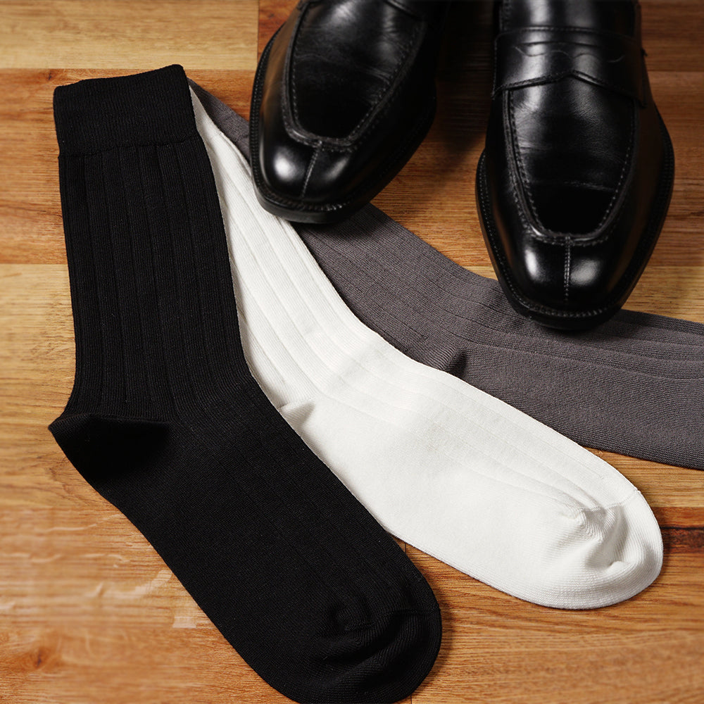 INXファクトリープロジェクト ソックス オーガニック超長綿ミドルゲージリブ - カジュアルソックス RENOWNINX ONLINE SHOP