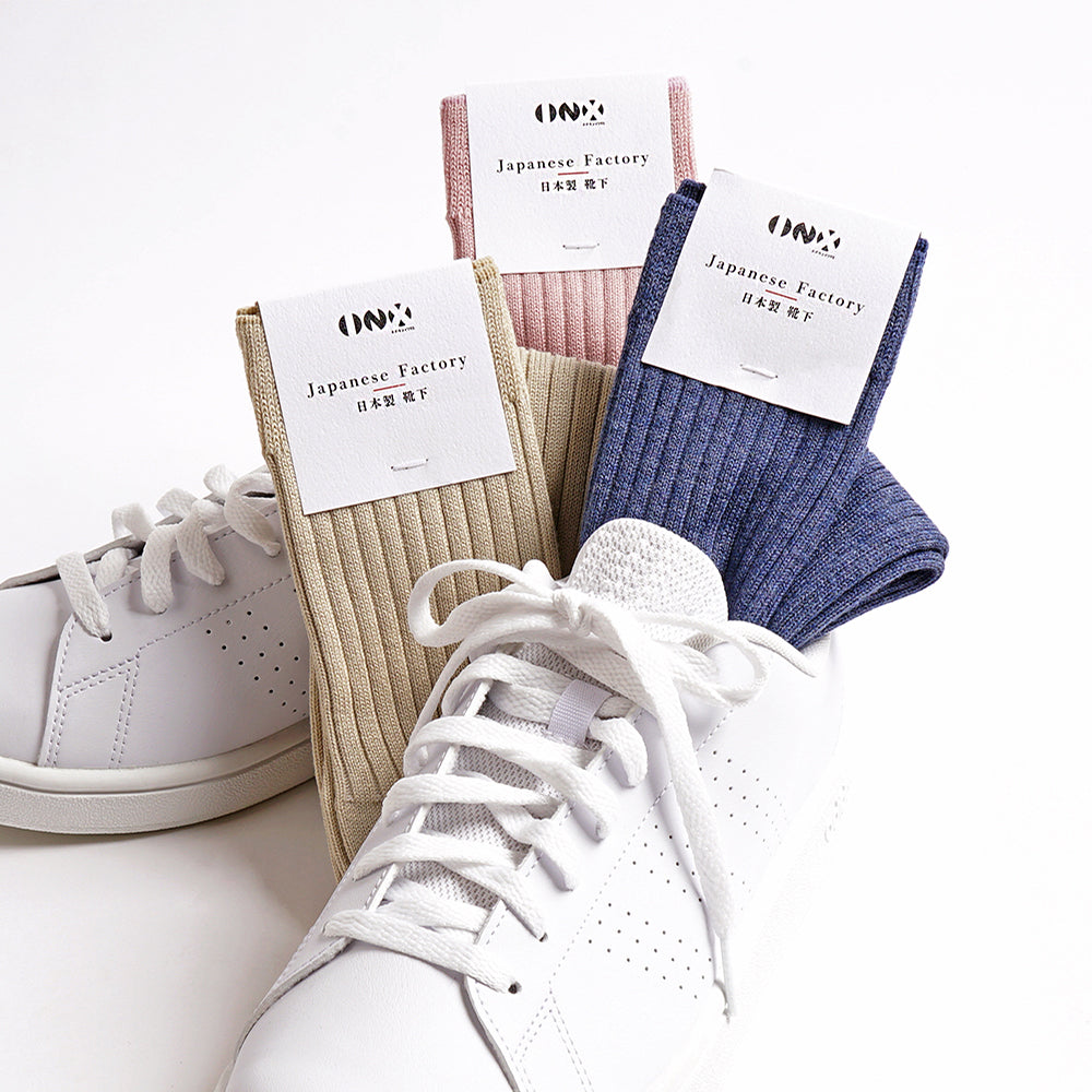 INXファクトリープロジェクト ソックス オーガニックコットンミドルゲージリブ - カジュアルソックス RENOWNINX ONLINE SHOP