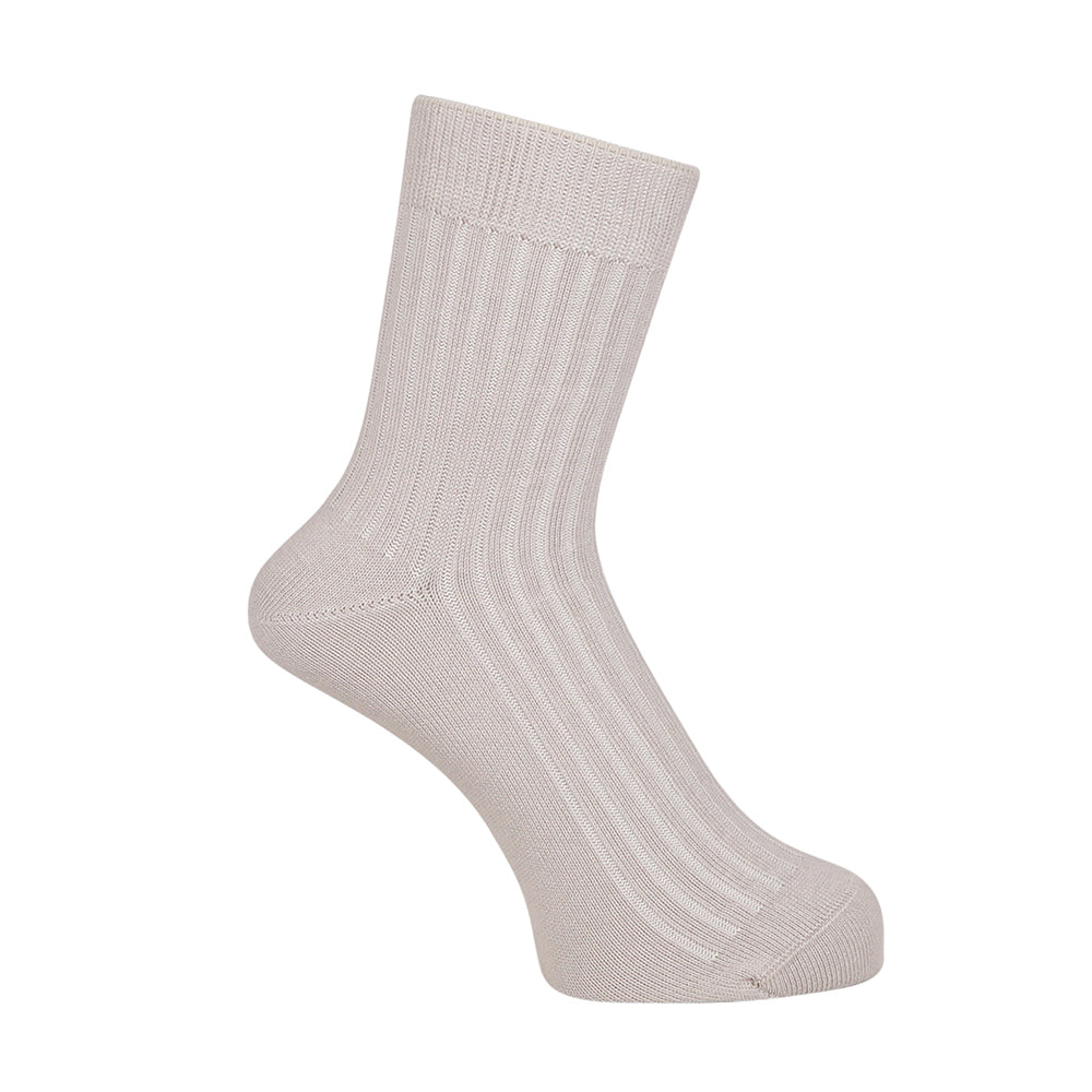 INXファクトリープロジェクト ソックス オーガニックコットンミドルゲージリブ - カジュアルソックス Light Gray / 25-27 RENOWNINX ONLINE SHOP