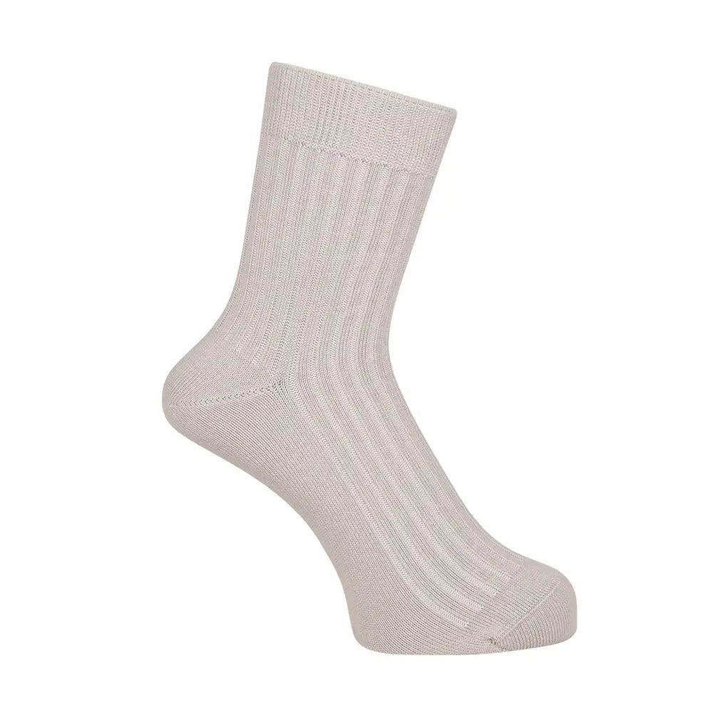 INXファクトリープロジェクト ソックス オーガニックコットンミドルゲージリブ - カジュアルソックス Light Gray / 25-27 RENOWNINX ONLINE SHOP