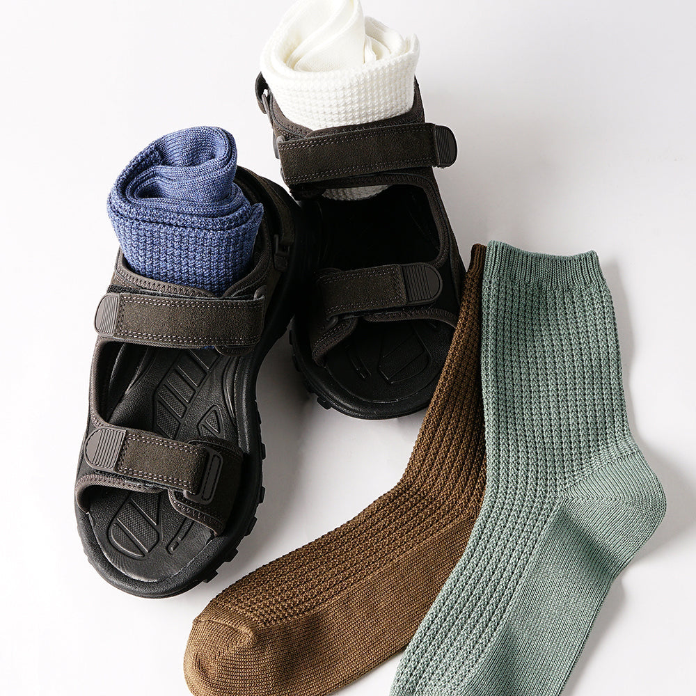 INXファクトリープロジェクト ソックス オーガニックコットンワッフル - カジュアルソックス RENOWNINX ONLINE SHOP