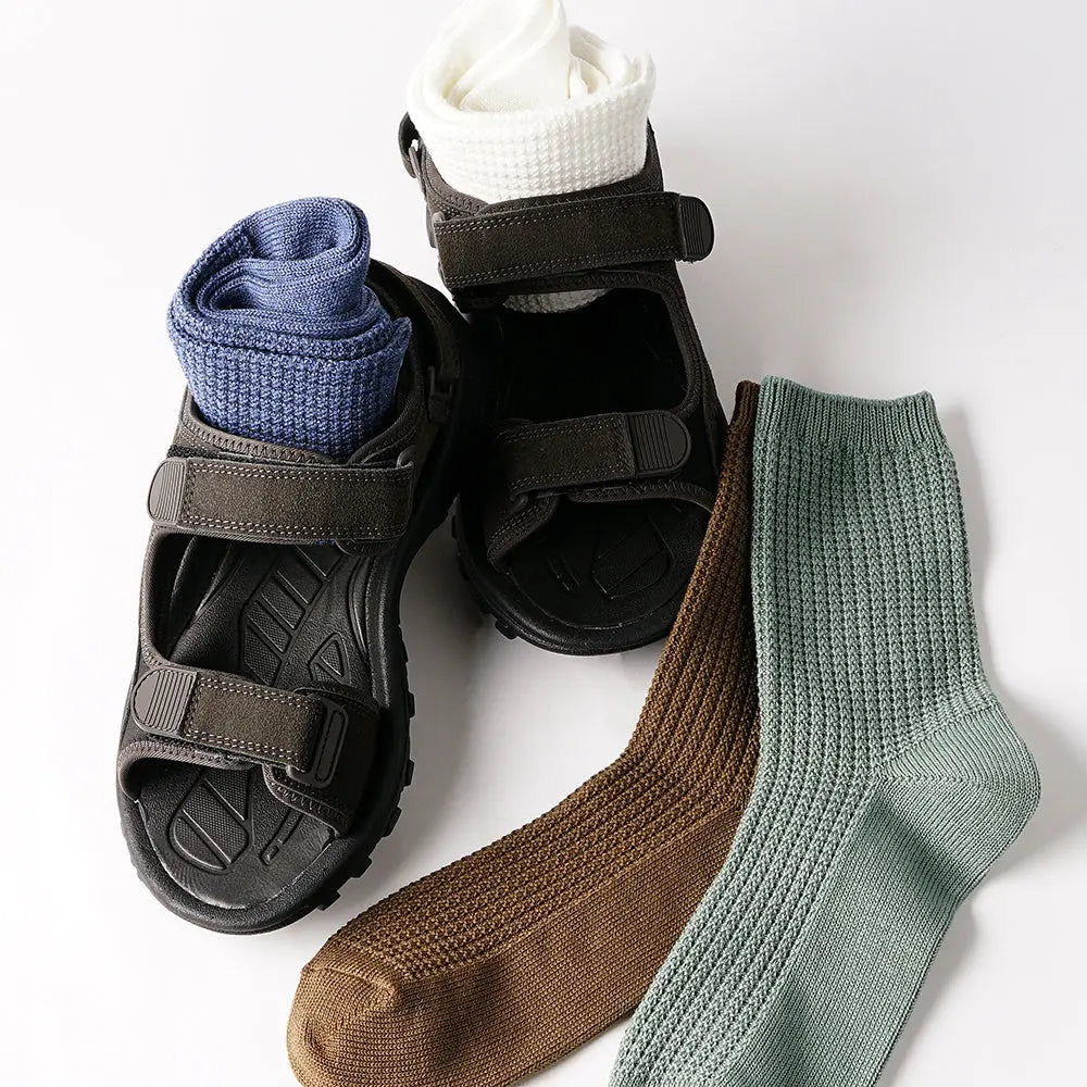 INXファクトリープロジェクト ソックス オーガニックコットンワッフル - カジュアルソックス RENOWNINX ONLINE SHOP