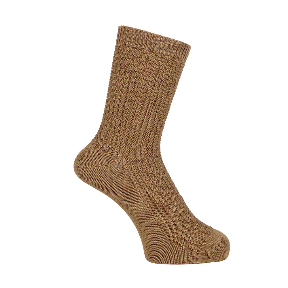 INXファクトリープロジェクト ソックス オーガニックコットンワッフル - カジュアルソックス Brown / 25-27 RENOWNINX ONLINE SHOP