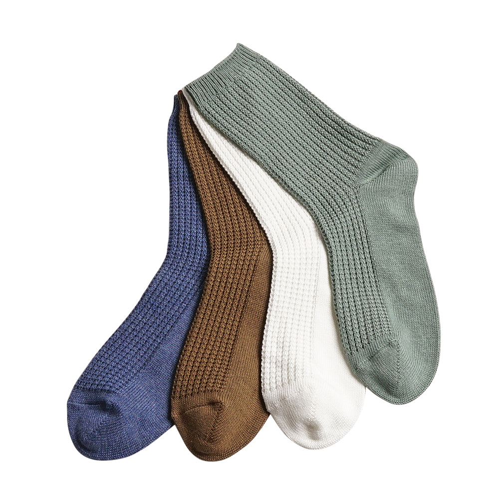 INXファクトリープロジェクト ソックス オーガニックコットンワッフル - カジュアルソックス RENOWNINX ONLINE SHOP