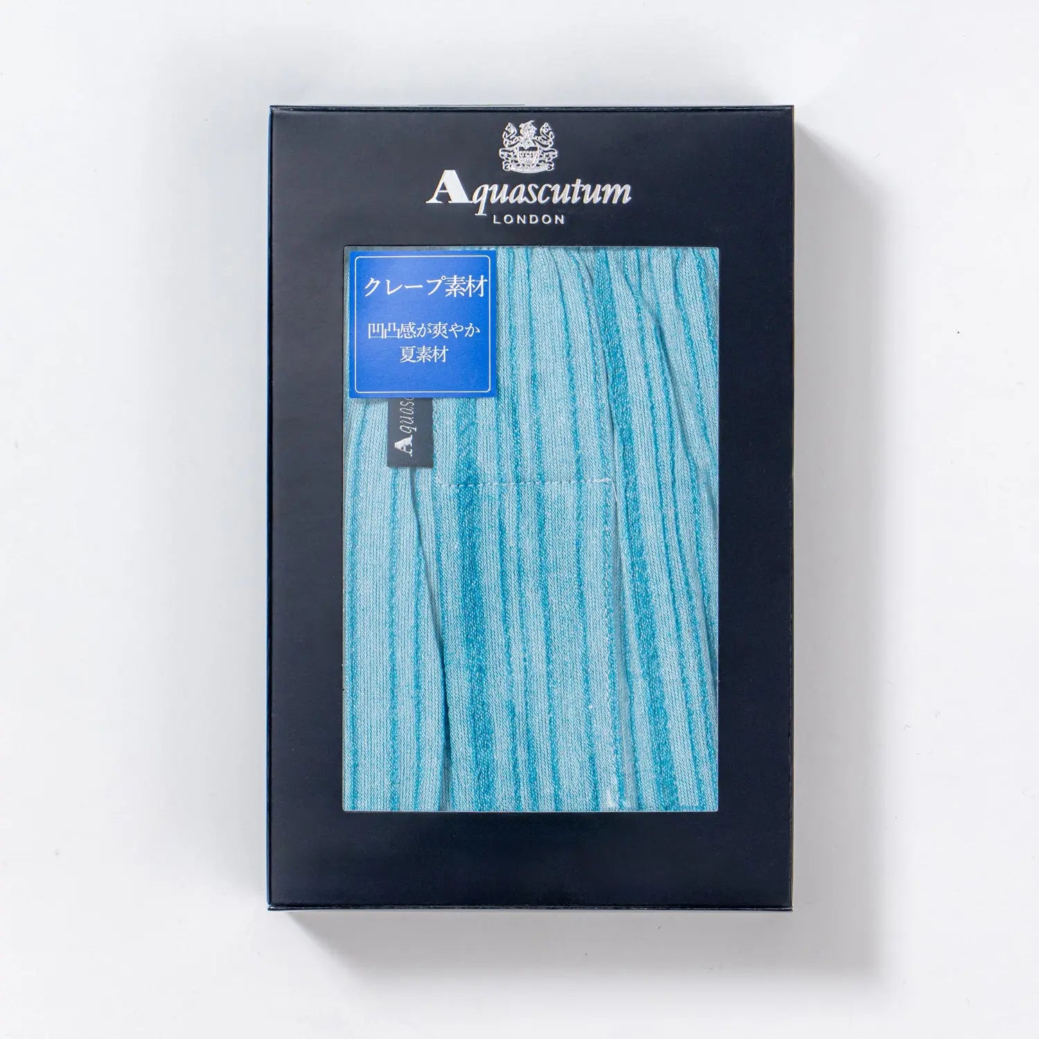 Aquascutum アクアスキュータム トランクス 空羽クレープ ストライプ 裏打ちゴム - パンツ RENOWNINX ONLINE SHOP