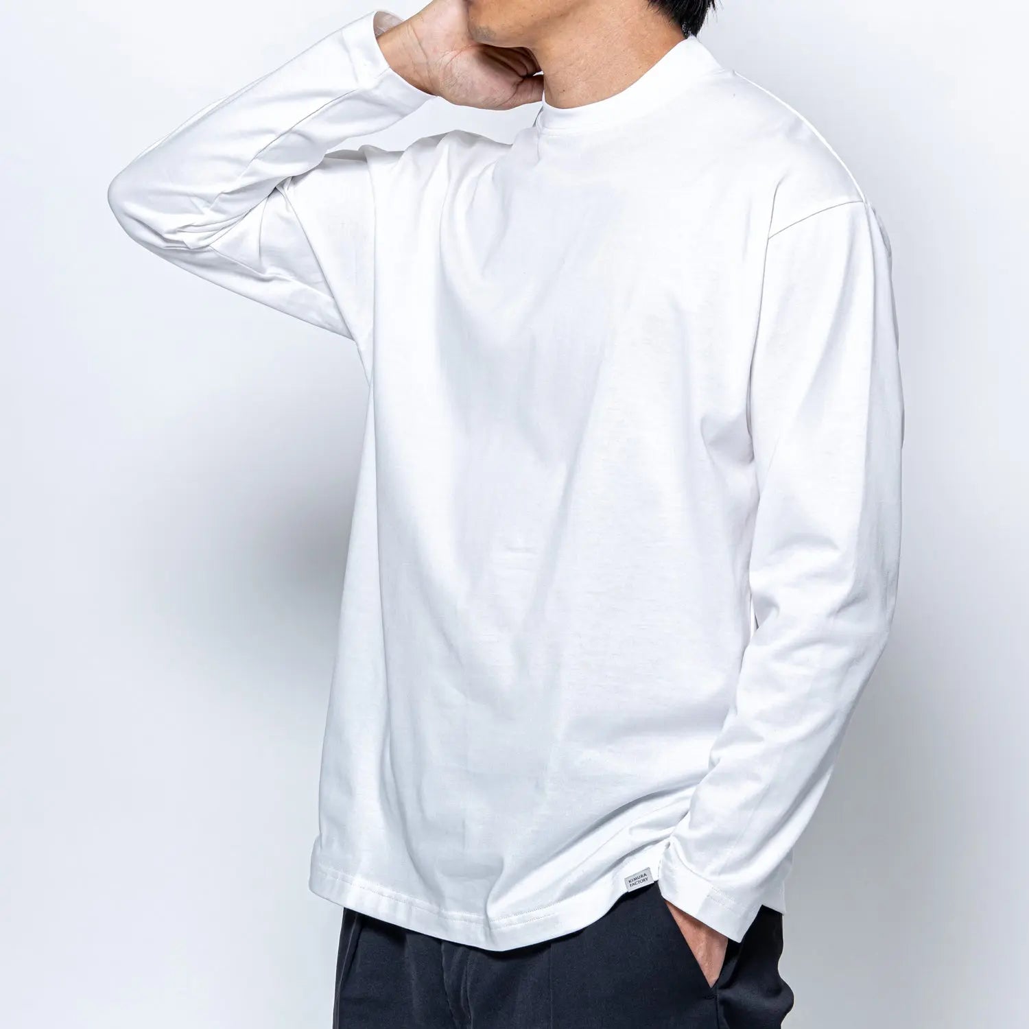 木村メリヤス工場 バックハイネック長袖T ピマコットン - トップス RENOWNINX ONLINE SHOP