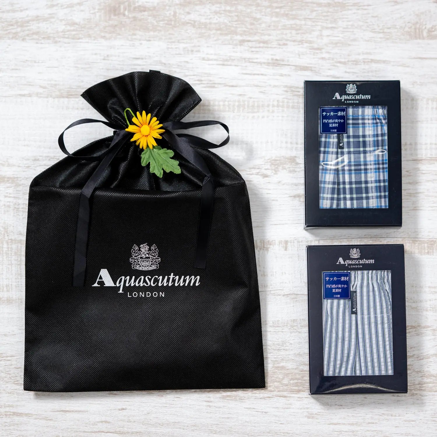 【オンライン限定】父の日ギフト Aquascutum アクアスキュータム サッカートランクス2点セット - パンツ RENOWNINX ONLINE SHOP