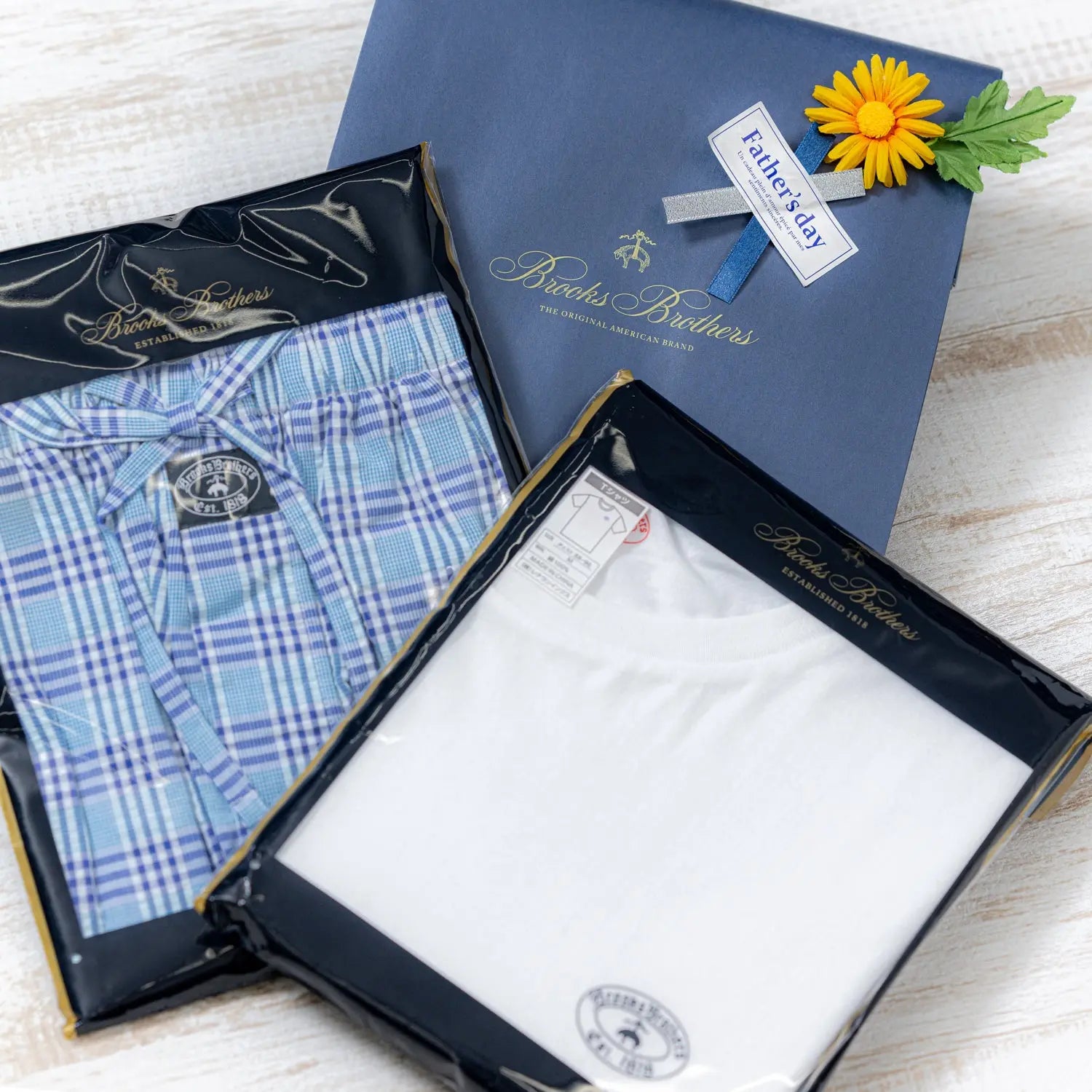 【オンライン限定】父の日ギフト BROOKS BROTHERS ブルックス ブラザーズ リラクシング上下セット(Tシャツ&6分丈パンツ) - パジャマ RENOWNINX ONLINE SHOP