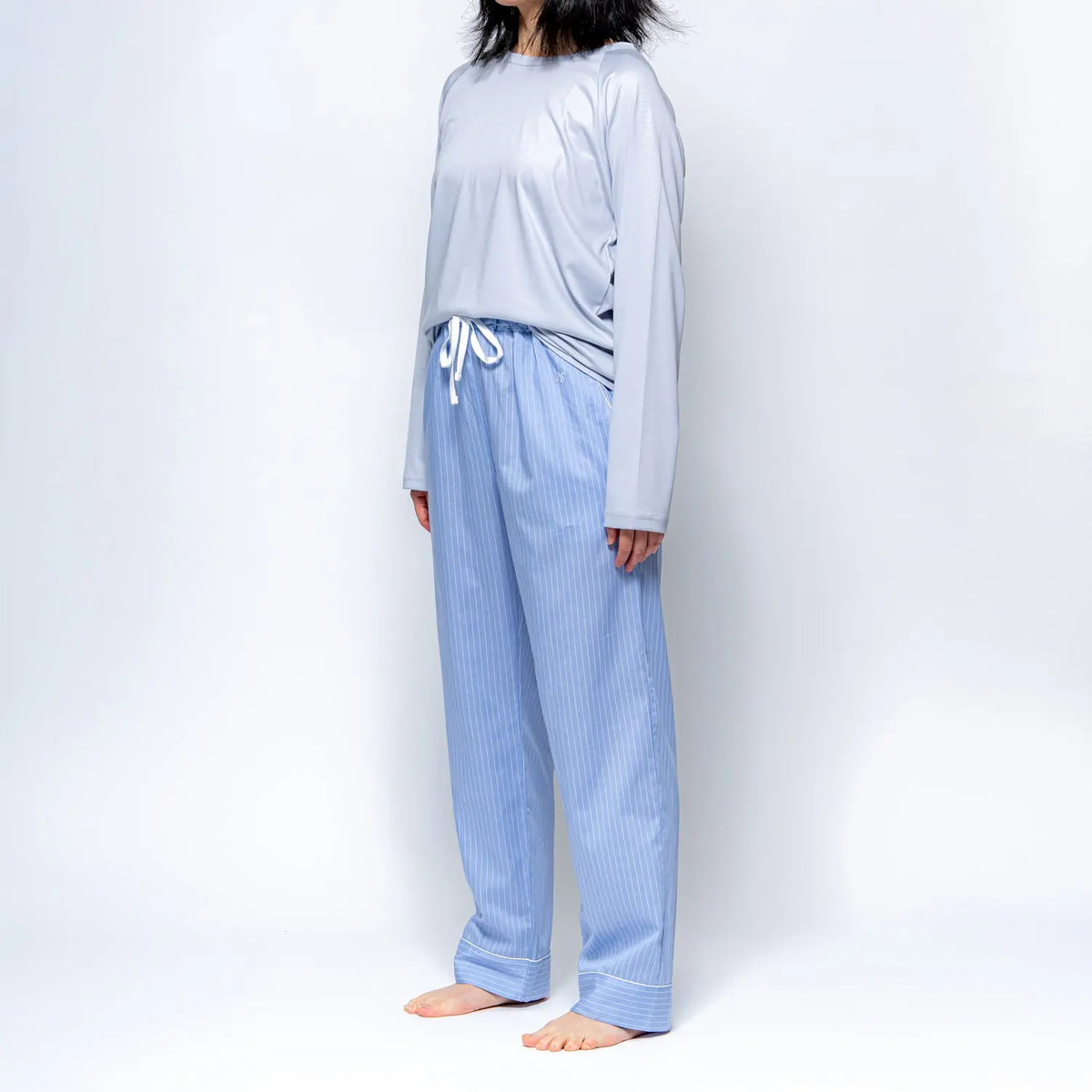 Nemurino パジャマ サテンストライプ リラクシングパンツ - パジャマ RENOWNINX ONLINE SHOP
