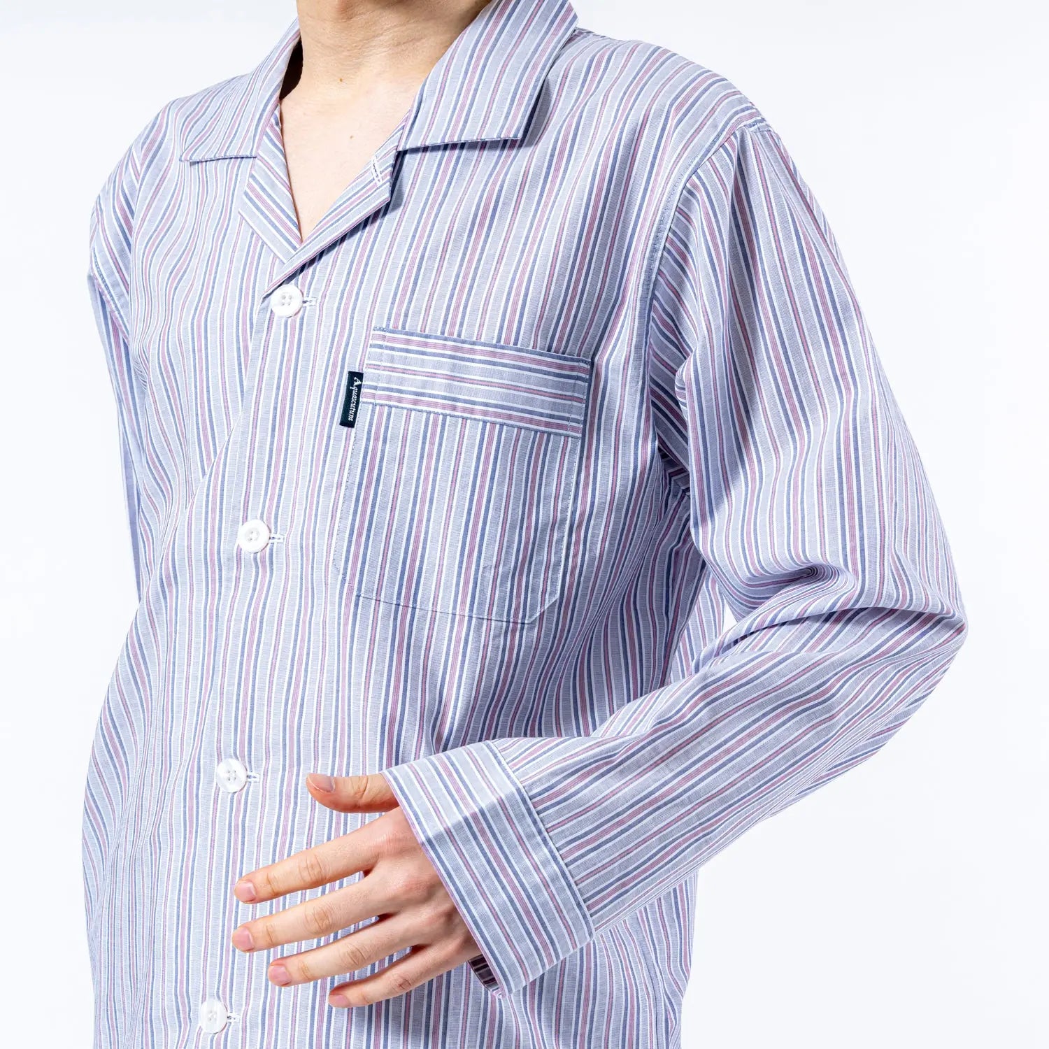 Aquascutum アクアスキュータム パジャマ ローンサテンストライプ - パジャマ RENOWNINX ONLINE SHOP