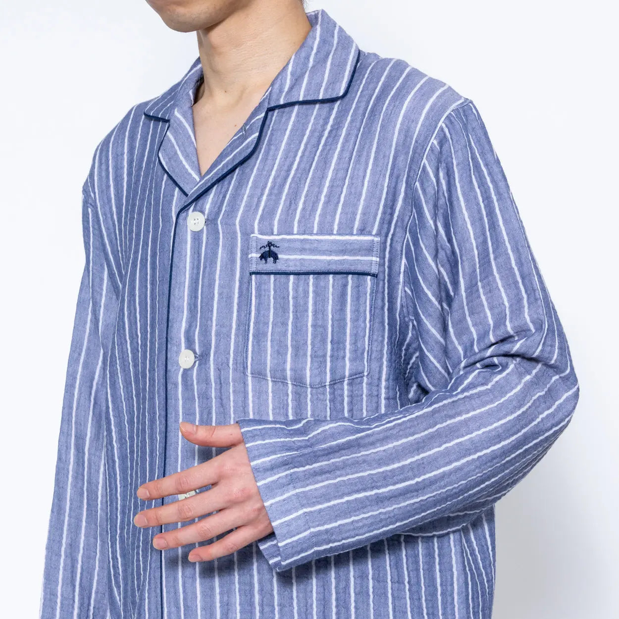 Brooks Brothers ブルックス ブラザーズ パジャマ 無撚糸トリプルガーゼ太ストライプ - パジャマ RENOWNINX ONLINE SHOP