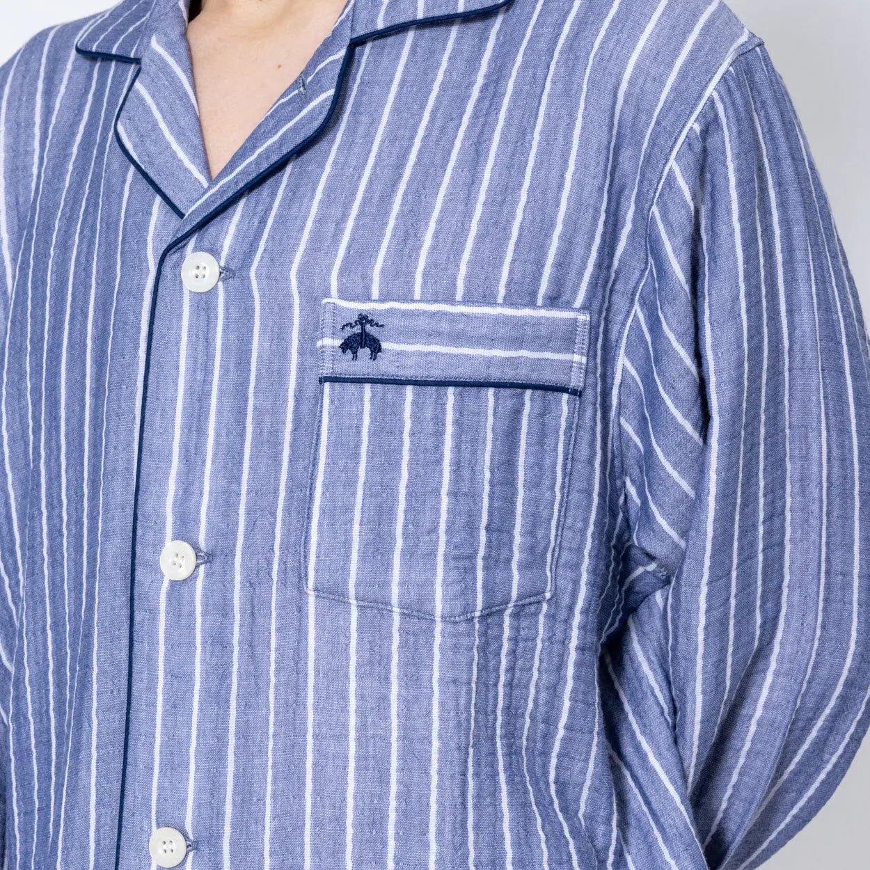 Brooks Brothers ブルックス ブラザーズ パジャマ 無撚糸トリプルガーゼ太ストライプ - パジャマ RENOWNINX ONLINE SHOP