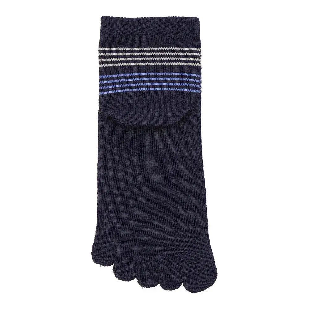 Aquascutum アクアスキュータム ニューライン ソックス 5本指クールボーダーショート - カジュアルソックス RENOWNINX ONLINE SHOP
