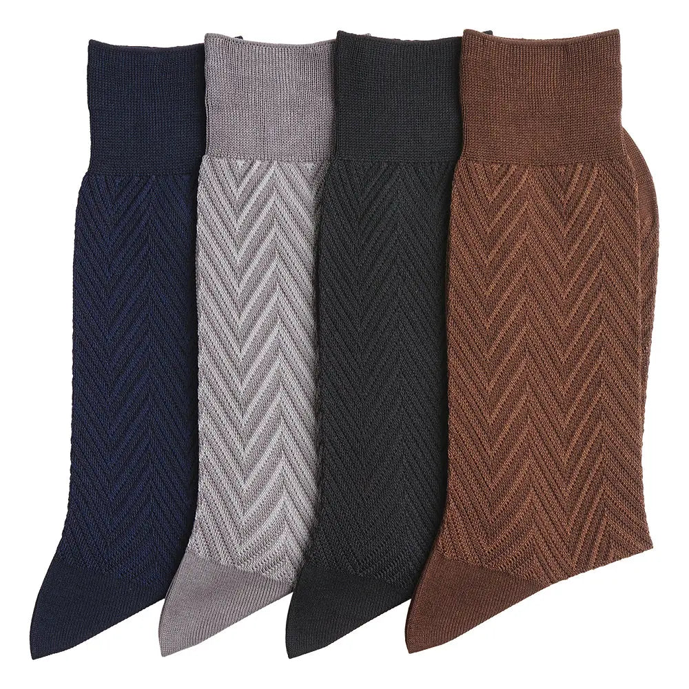 Aquascutum アクアスキュータム ソックス トーナルヘリンボーン - ビジネスソックス RENOWNINX ONLINE SHOP