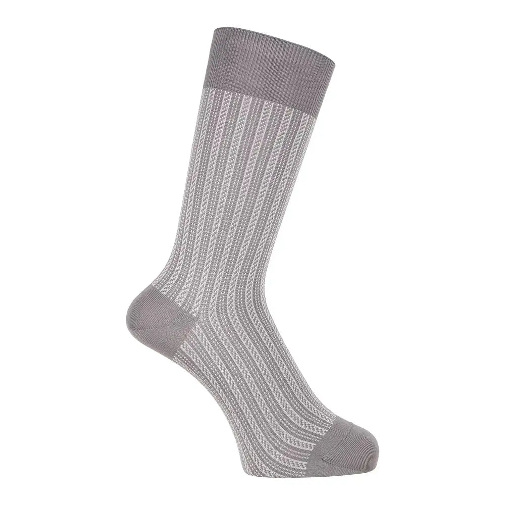 Aquascutum アクアスキュータム ソックス マイクロストライプ - ビジネスソックス RENOWNINX ONLINE SHOP