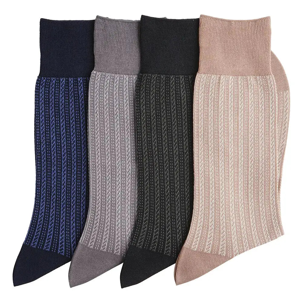 Aquascutum アクアスキュータム ソックス マイクロストライプ - ビジネスソックス RENOWNINX ONLINE SHOP