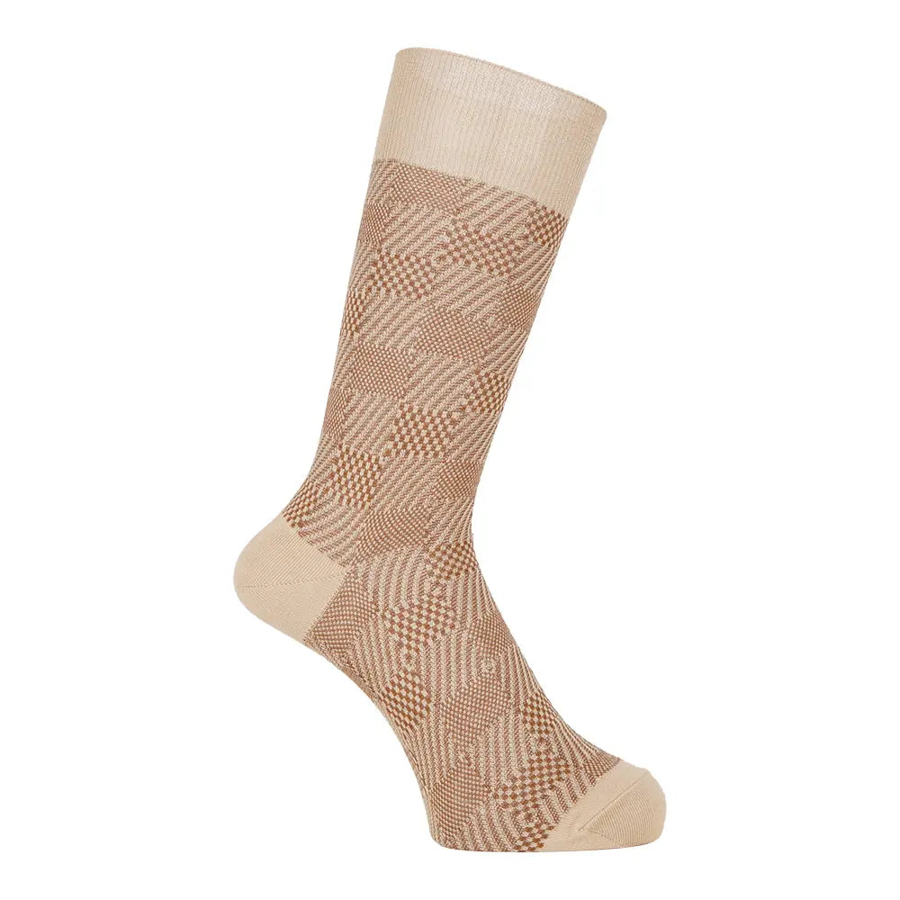 Aquascutum アクアスキュータムクラシックライン ソックス ゴムなし 綿100% ブロック - ビジネスソックス RENOWNINX ONLINE SHOP