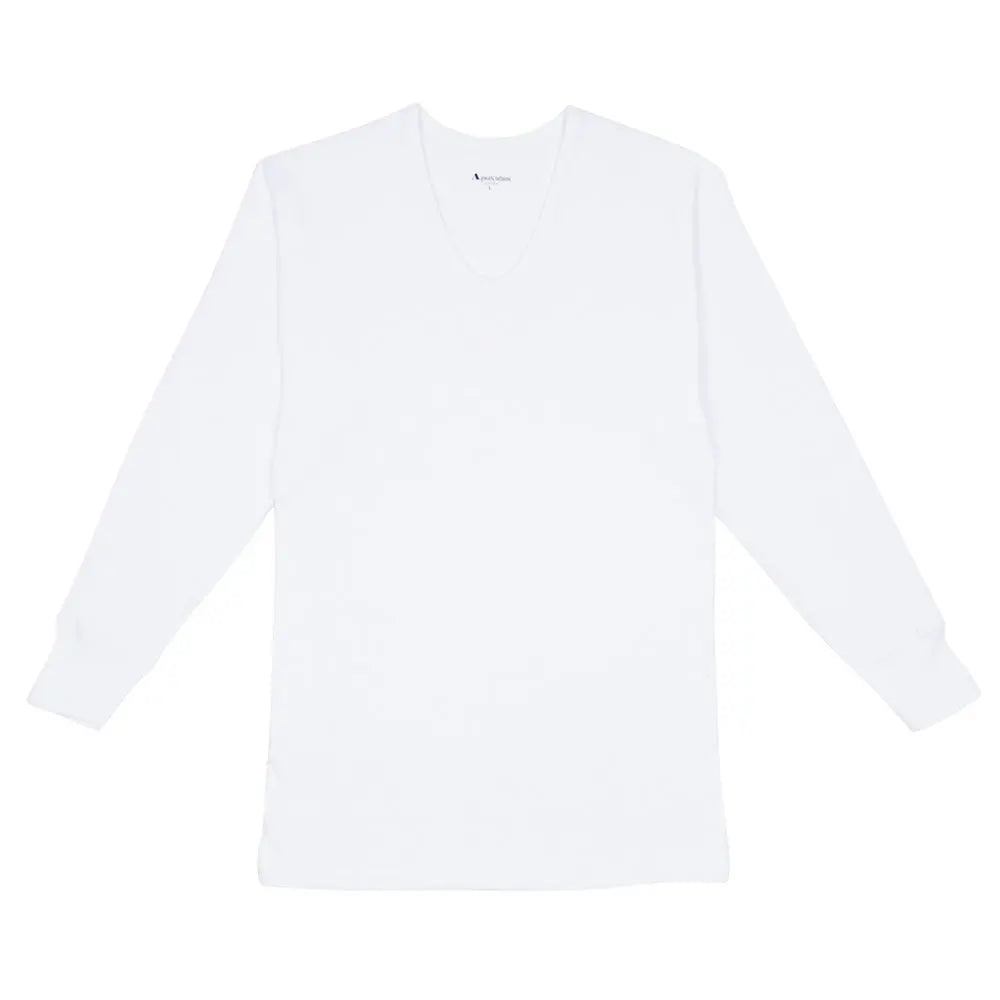 Aquascutum アクアスキュータム 長袖U首 綿接結天竺 - トップス White-L RENOWNINX ONLINE SHOP