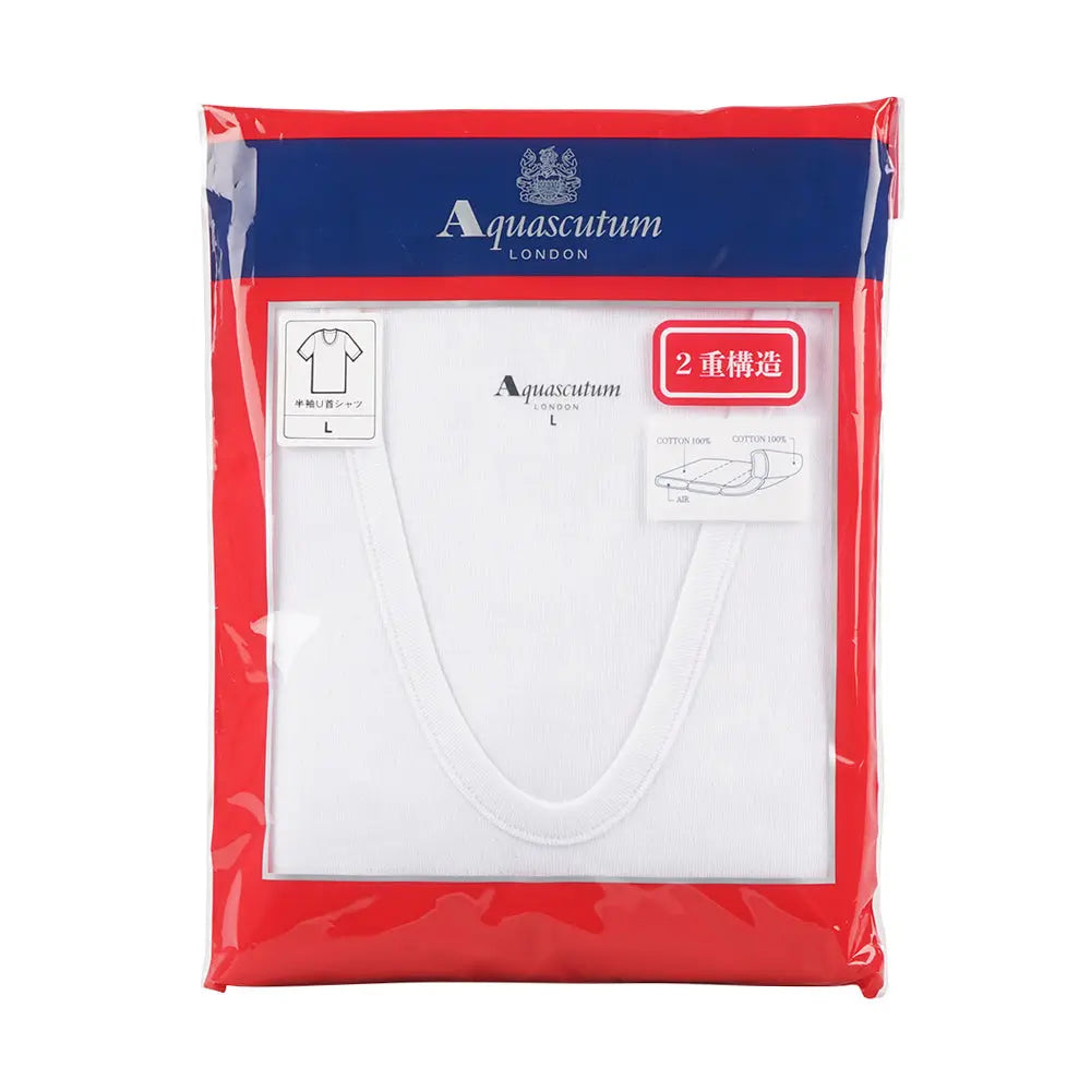 Aquascutum アクアスキュータム 半袖U首 綿接結天竺 - トップス  RENOWNINX ONLINE SHOP
