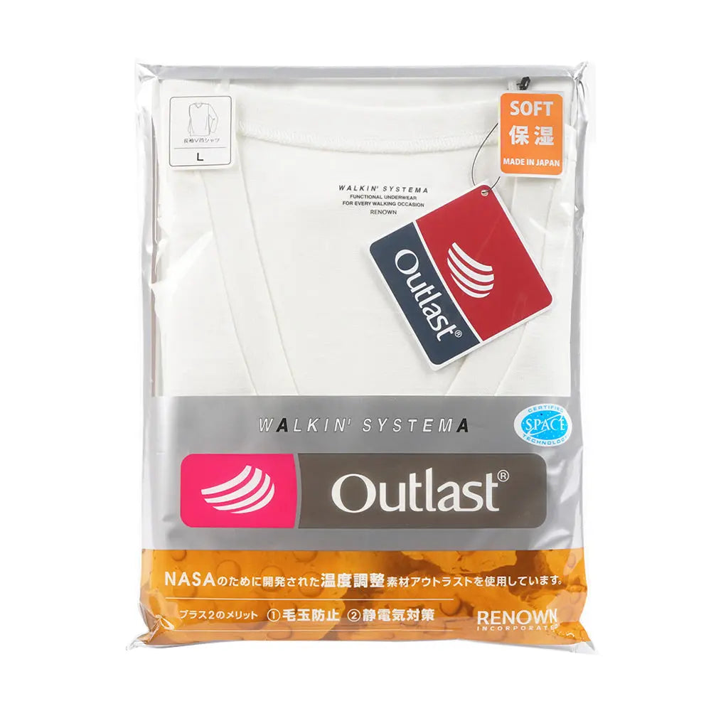 WALKIN'SYSTEMA ウォーキンシステマ  長袖V首 R-アウトラスト - トップス  RENOWNINX ONLINE SHOP