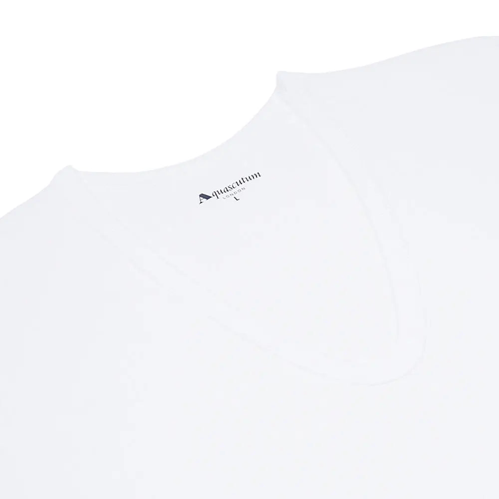 Aquascutum アクアスキュータム 半袖U首 50 1強撚 - トップス  RENOWNINX ONLINE SHOP